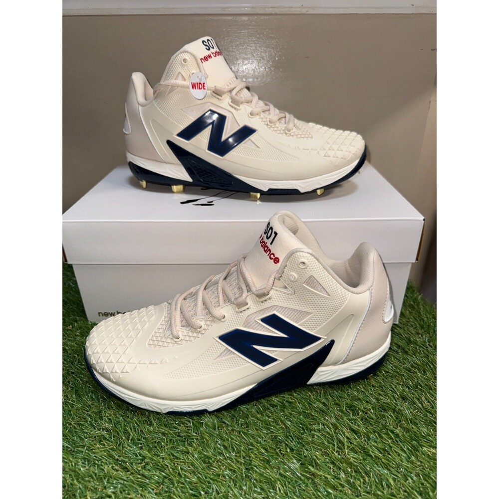 New Balance Fuelcell Ohtani 1 Beige Blue MSHOAC1 Baseball Cleats Men's 9.5 Wide